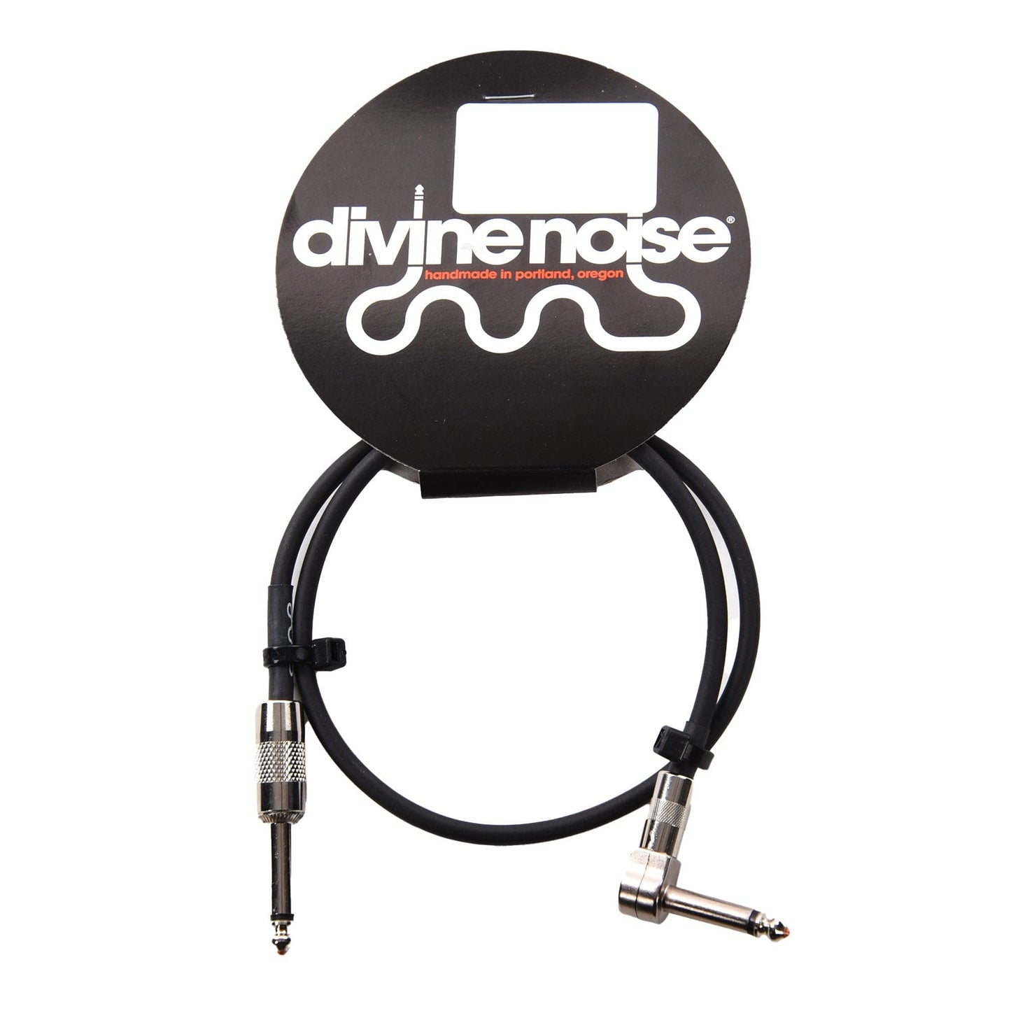 Divine Noise Teenie Patch Cable Black 2' Stubby Straight - VLP Accessories / Cables