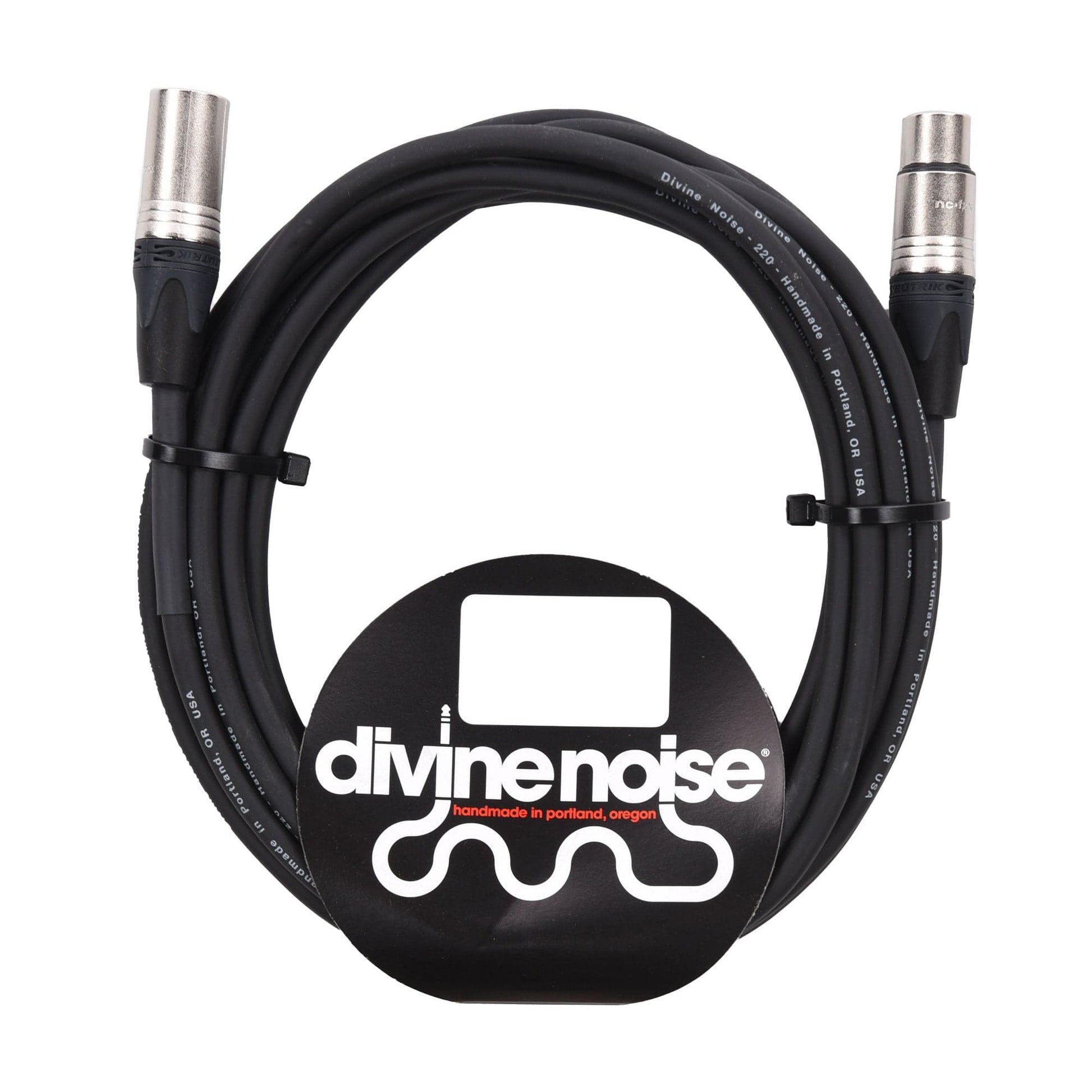Divine Noise XLR 220 Cable Black 25' Male-Female Accessories / Cables