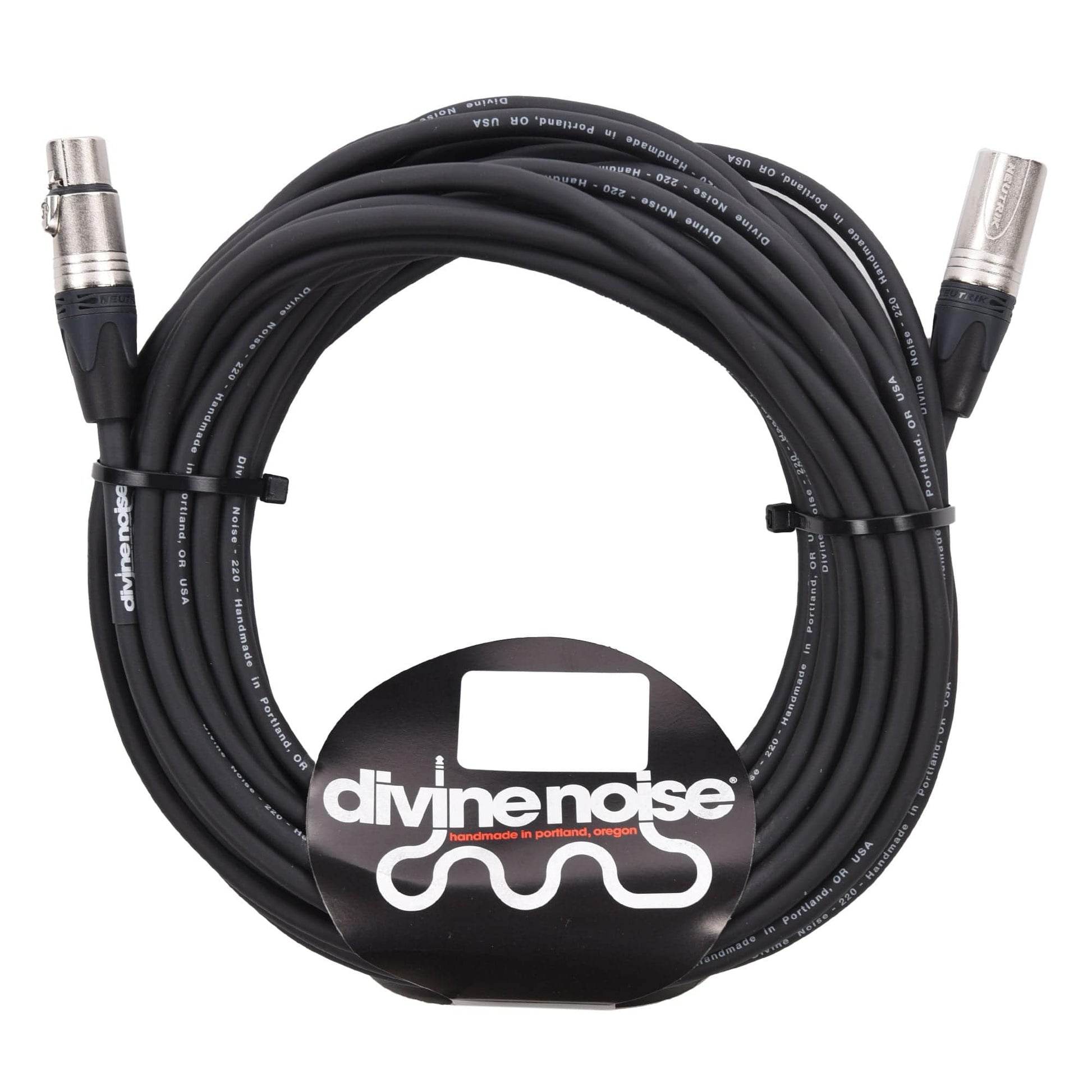 Divine Noise XLR 220 Cable Black 50' Male-Female Accessories / Cables