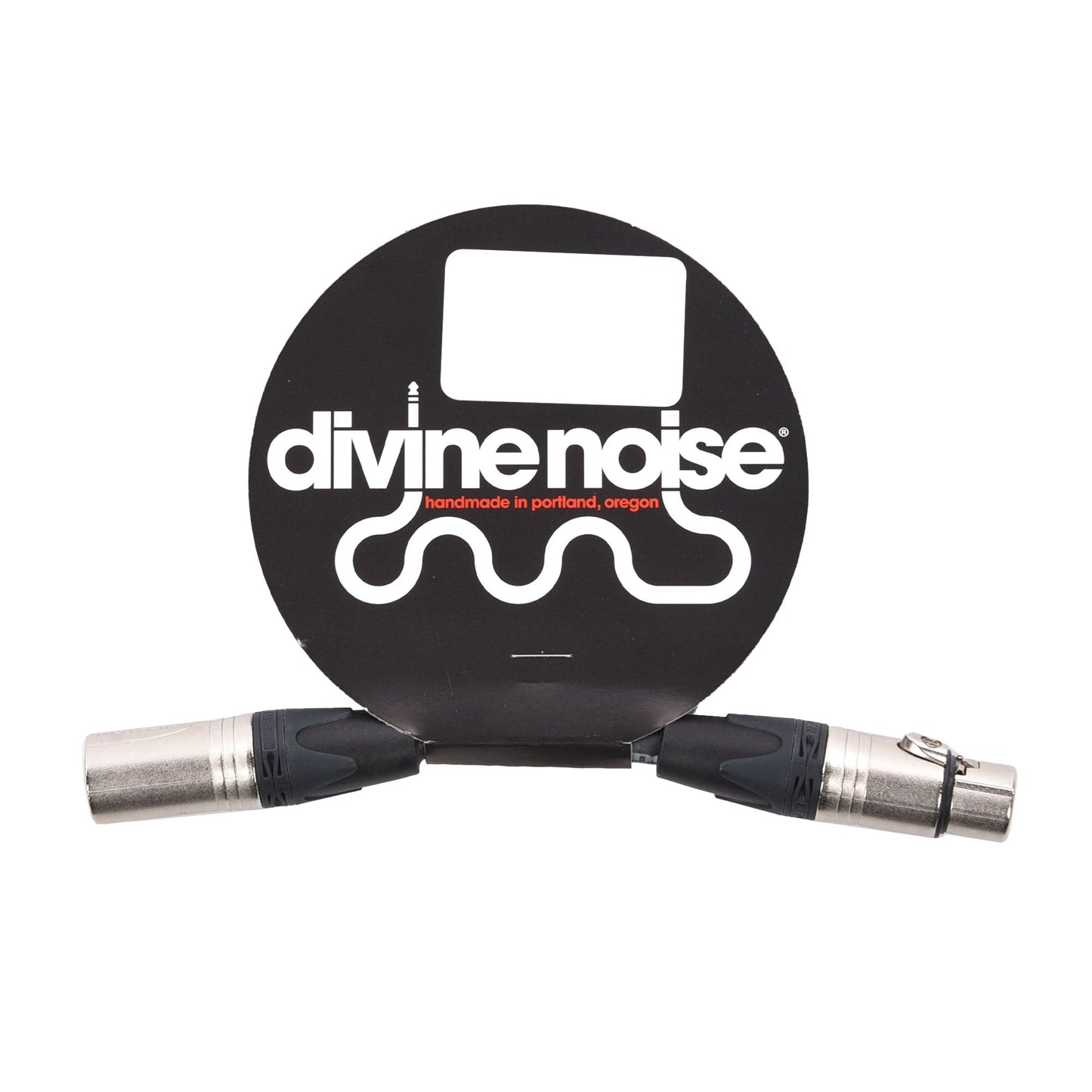Divine Noise XLR 220 Cable Black 6" Male-Female Accessories / Cables