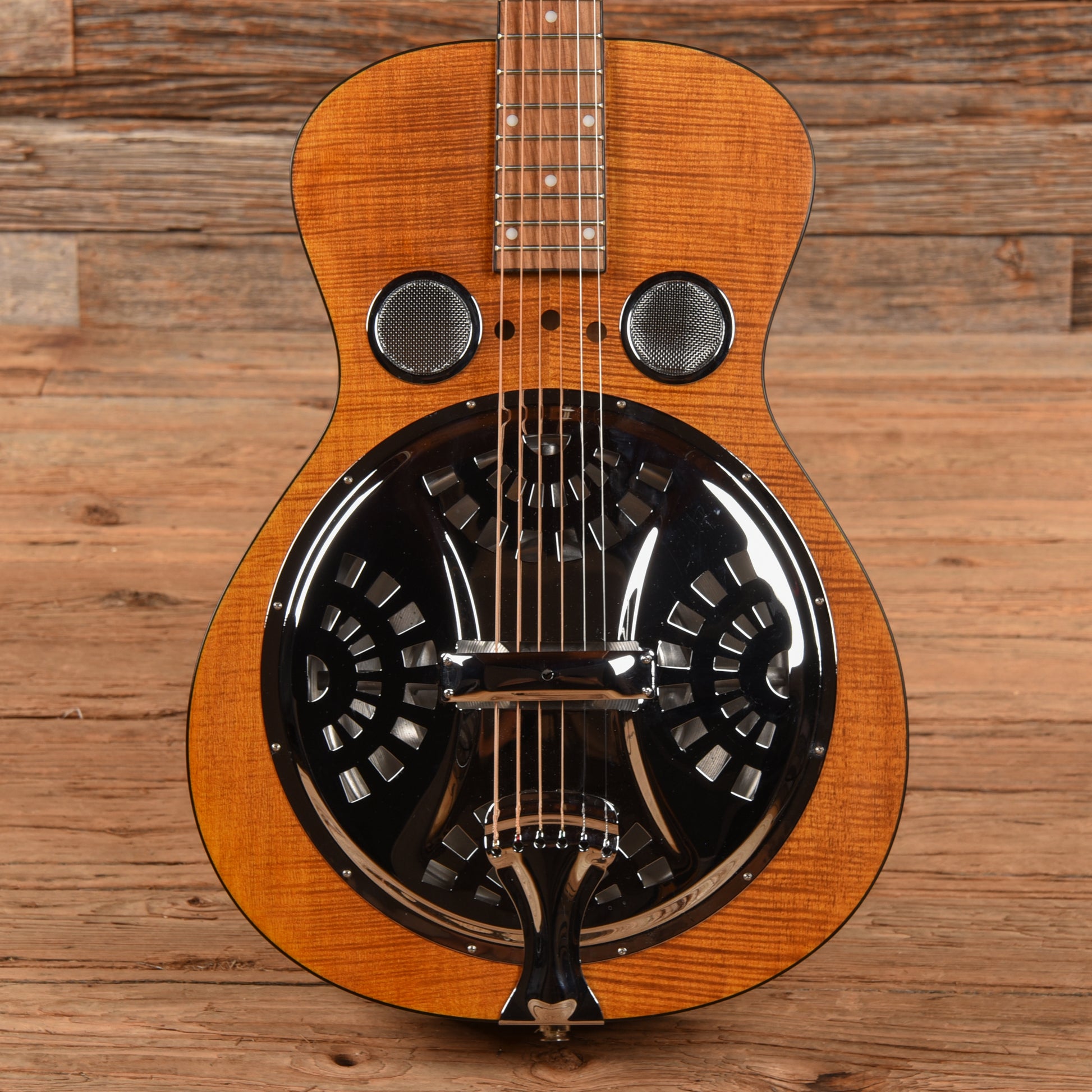 Dobro Hound Dog Deluxe Natural Acoustic Guitars / Resonator