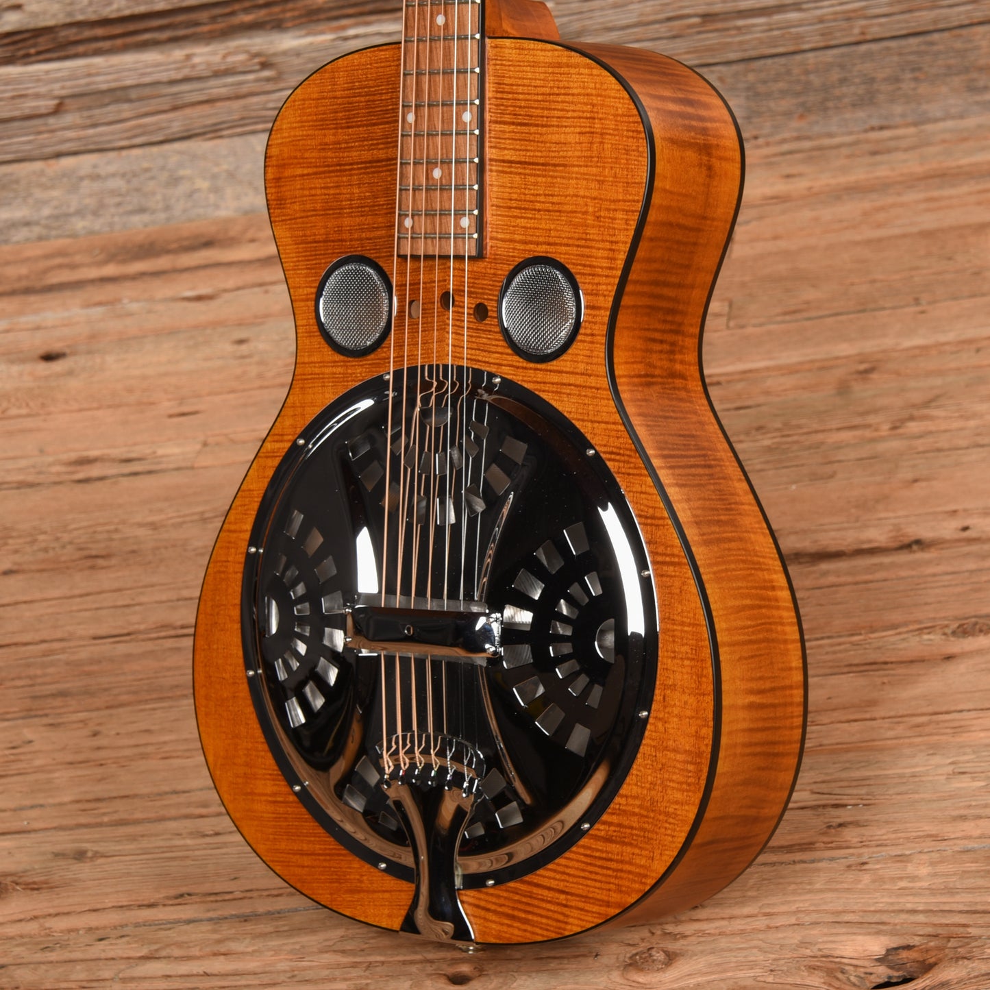 Dobro Hound Dog Deluxe Natural Acoustic Guitars / Resonator