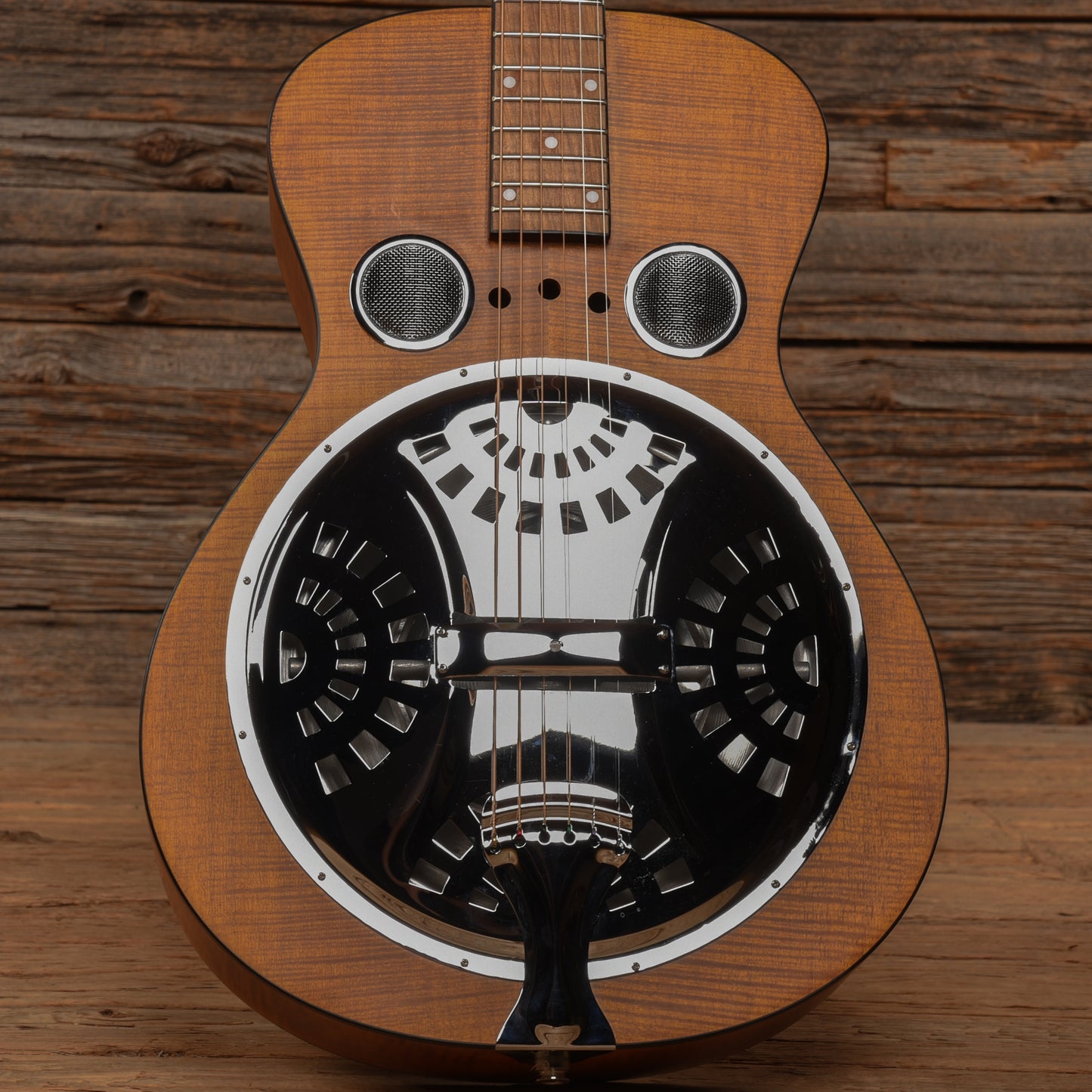 Dobro Hound Dog Deluxe Natural Acoustic Guitars / Resonator