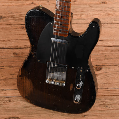 Fender Custom Shop Limited Roasted Reverse '50s Telecaster Heavy Relic Ebony Transparent 2025