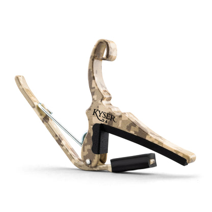 Kyser Guitars 4 Vets Quick-Change Capo for 6-String Acoustic Guitars Digital Camo