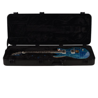 PRS Wood Library McCarty Tremolo Flame 10-Top Arctic Blue w/"408" Switching, Stained Neck Electric Guitars