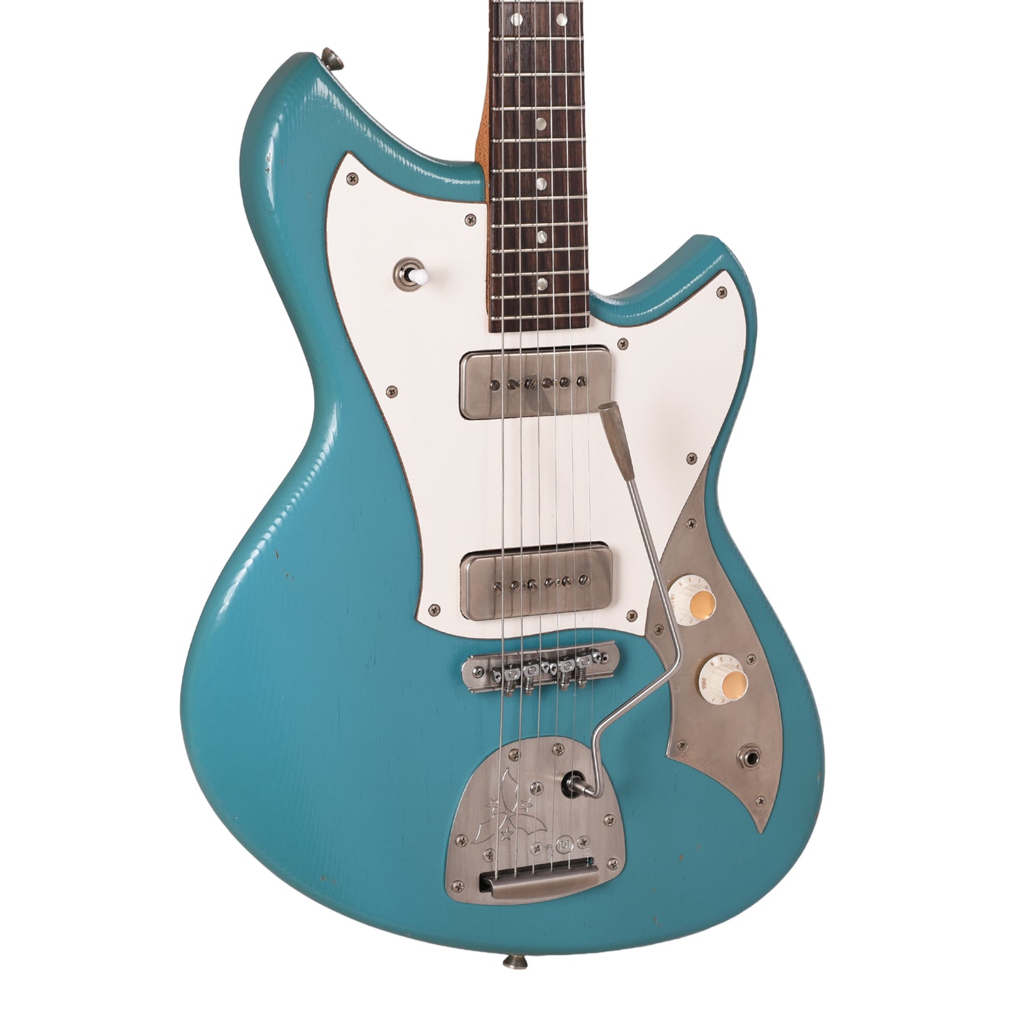Novo Serus J Taos Turquoise Light Distress w/ Fralin P-90 Pickups