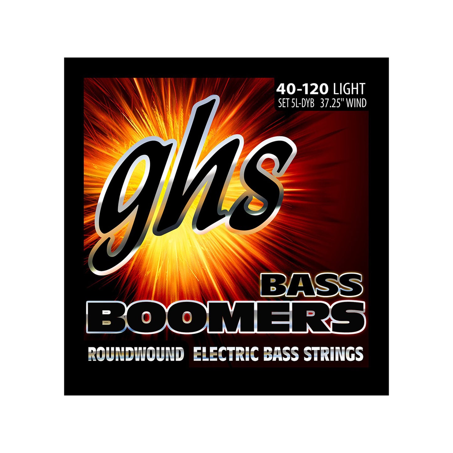 GHS Bass Boomers Round Wound 5-String Bass Strings 40-120