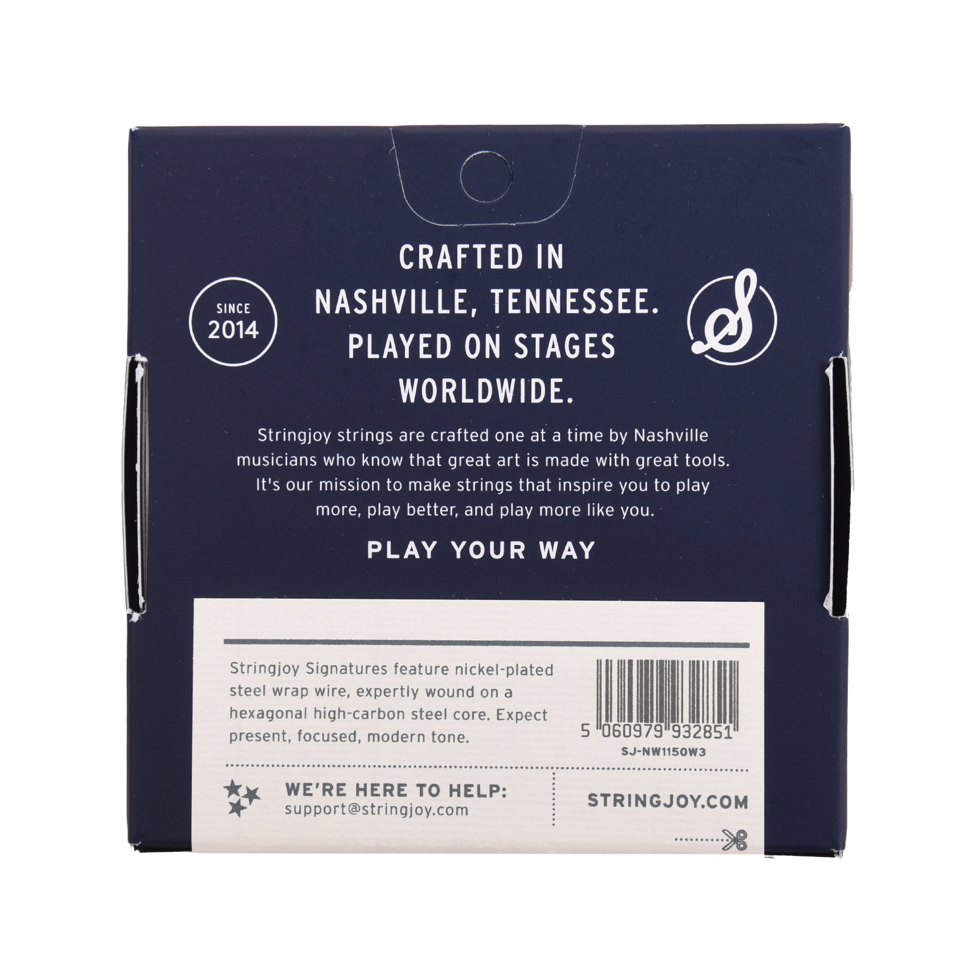 Stringjoy Signatures Wound 3rd Medium Gauge 11-50 Nickel Wound Electric Guitar Strings