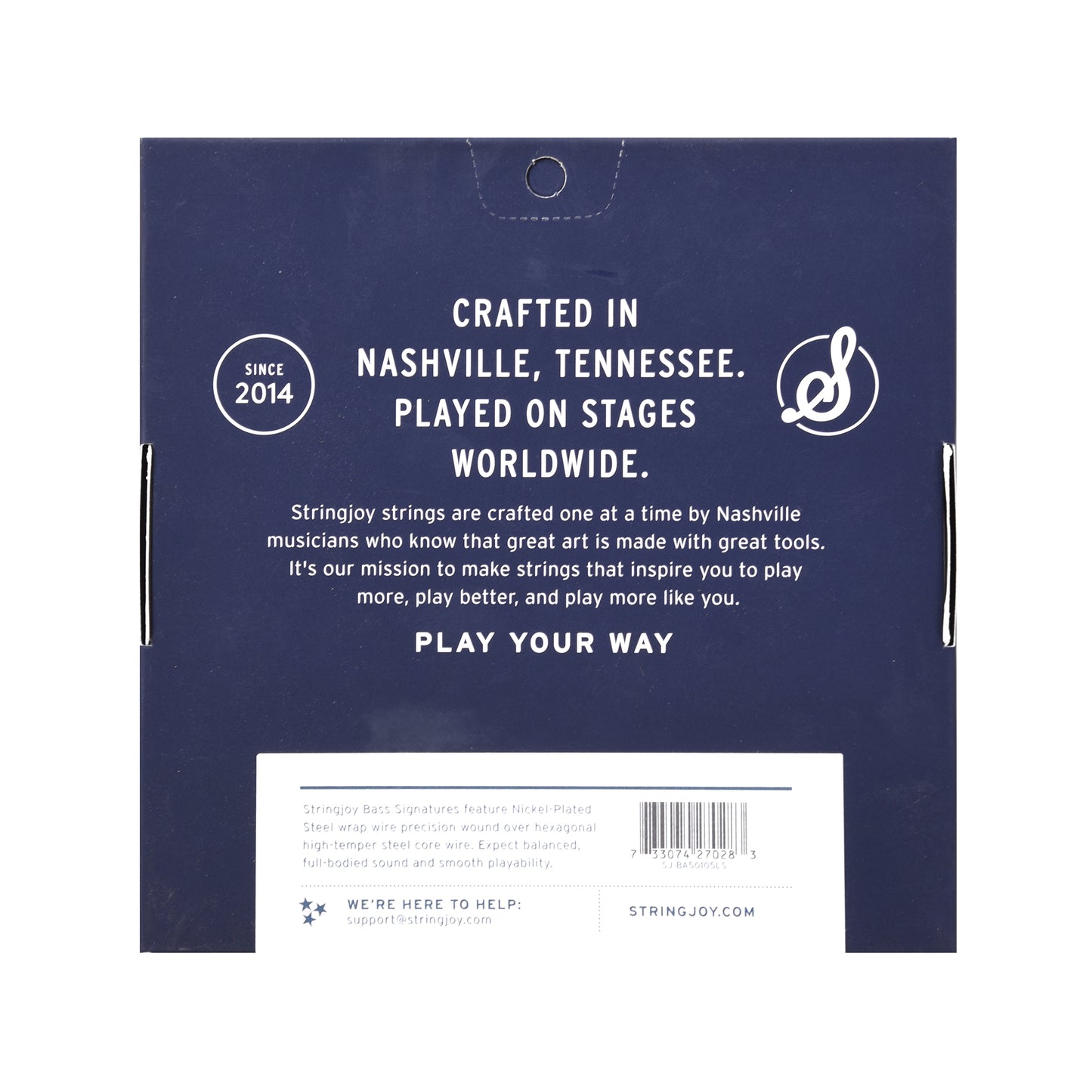 Stringjoy 4-String Electric Bass Medium Gauge Long Scale 50-105