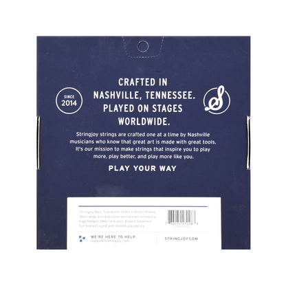 Stringjoy 4-String Electric Bass Medium Gauge Long Scale 50-105