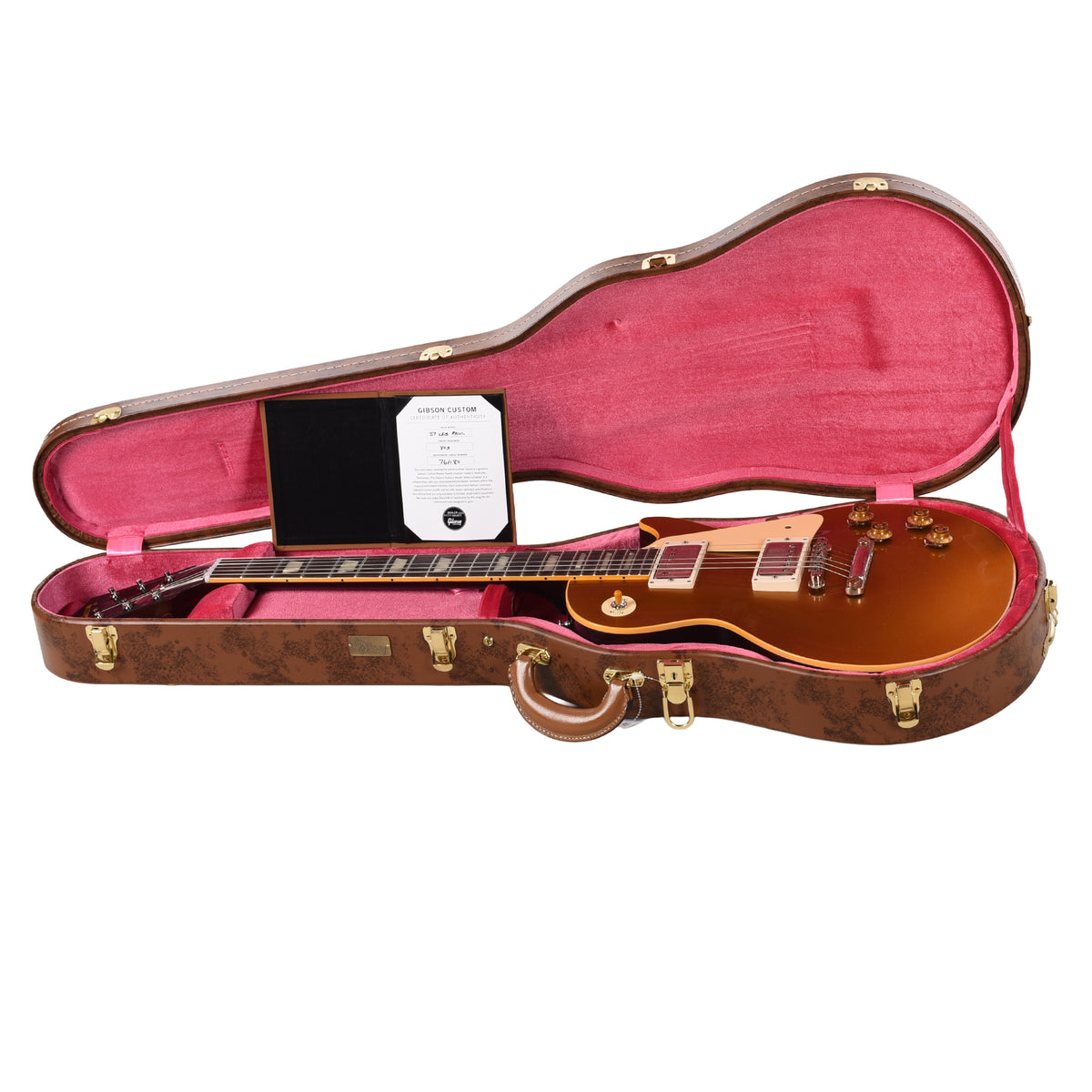 Gibson Custom Shop 1957 Les Paul Goldtop "CME Spec" Double Gold Darkback VOS w/59 Carmelita Neck Electric Guitars