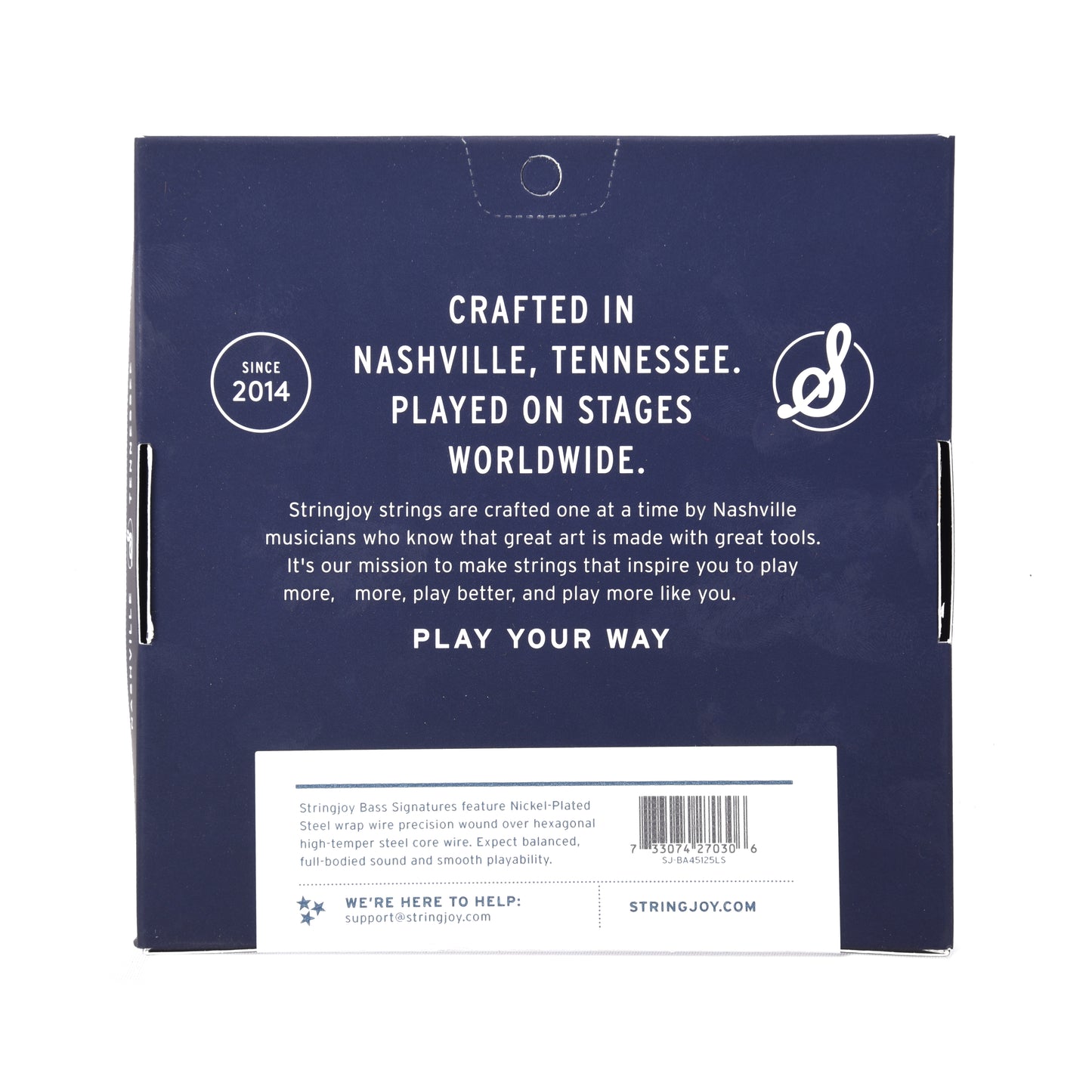 Stringjoy 5-String Electric Bass Light Gauge Long Scale 45-125