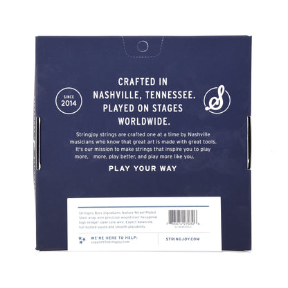 Stringjoy 5-String Electric Bass Light Gauge Long Scale 45-125