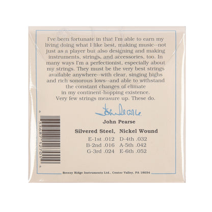 John Pearse Electric Strings Nickel Wound Jazz Medium 12-52