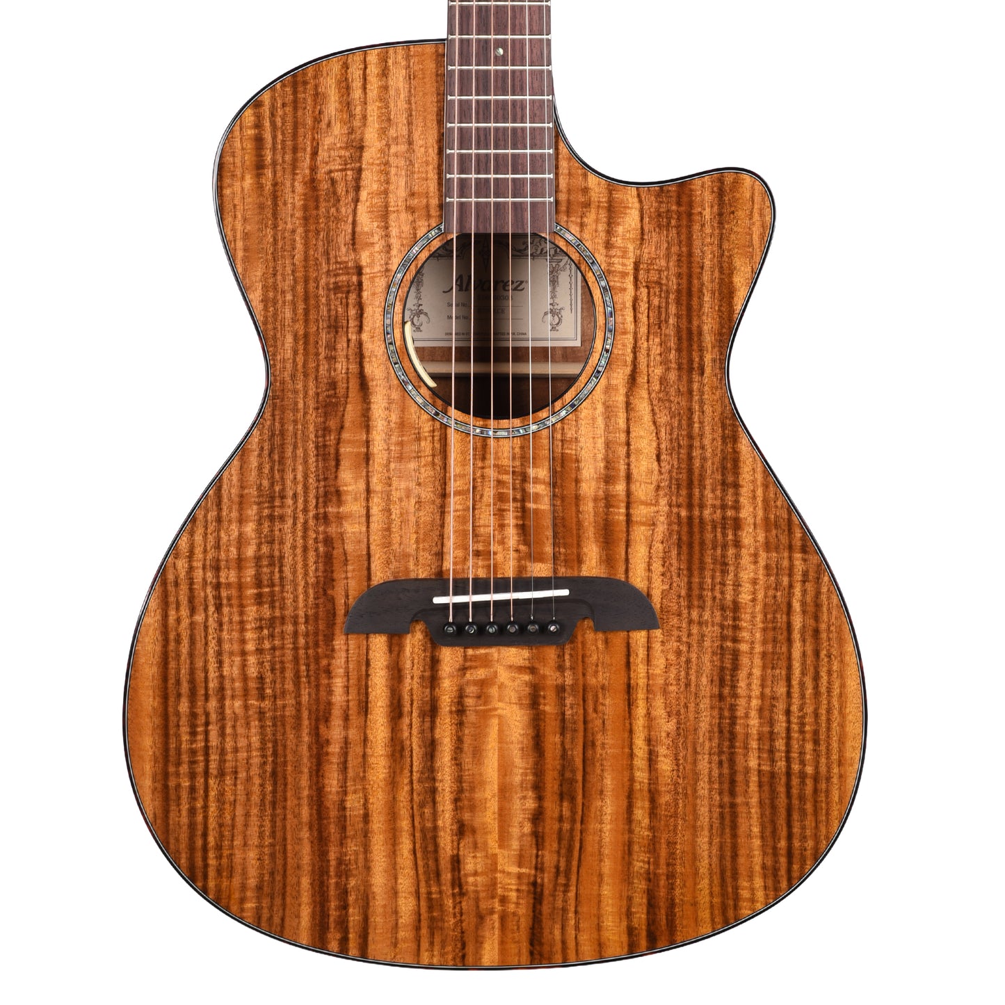 Alvarez RG99KCE Elite Figured Koa Grand Auditorium Acoustic-Electric Guitar