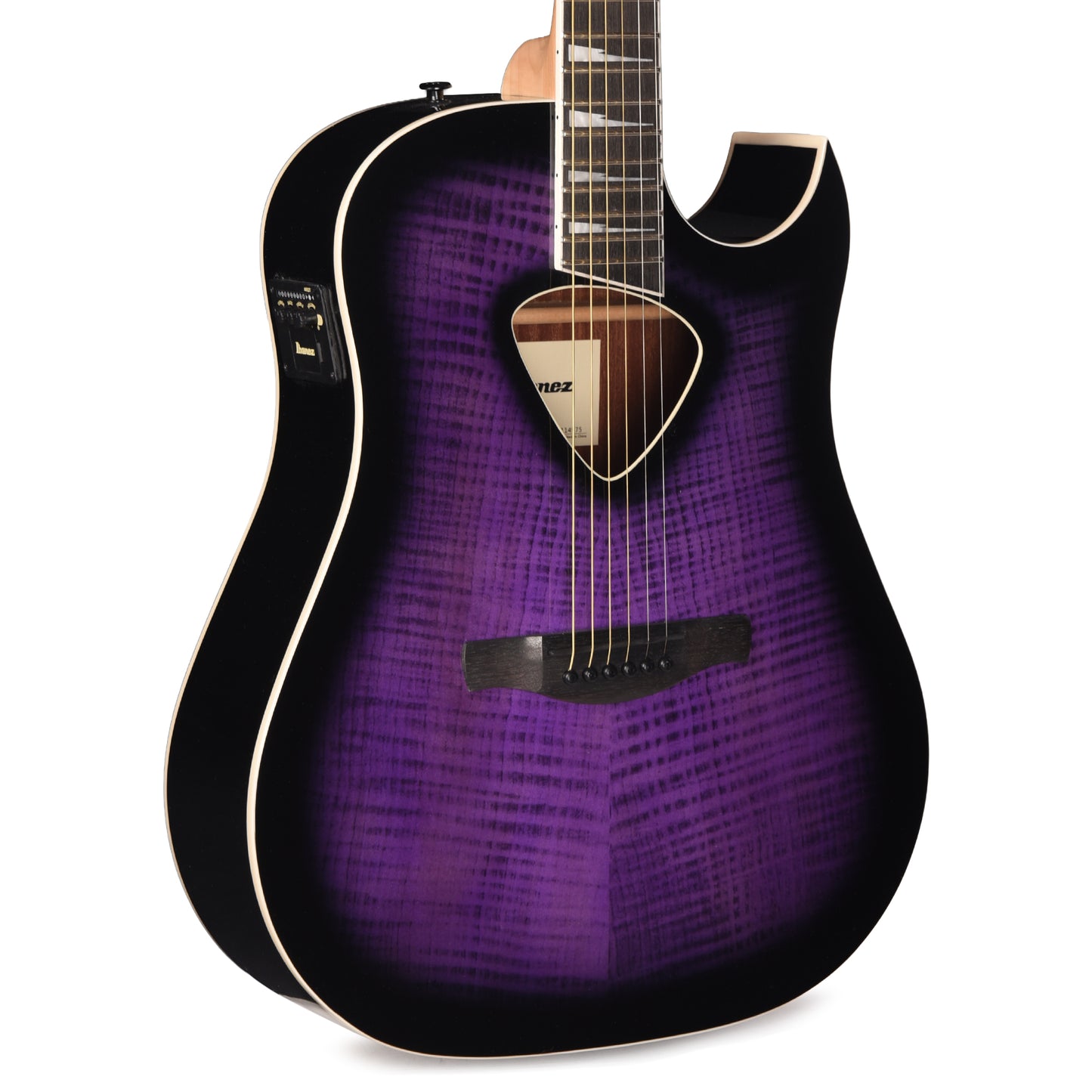 Ibanez ALT50FATVT Altstar Acoustic-Electric Guitar Transparent Violet Sunburst High Gloss