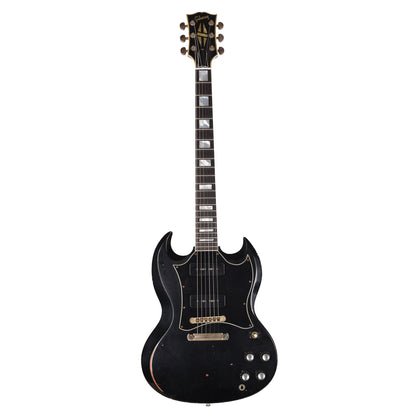 Gibson Custom Shop Limited Run SG Custom Batwing P90 Ebony Murphy Lab Heavy Aged Electric Guitars