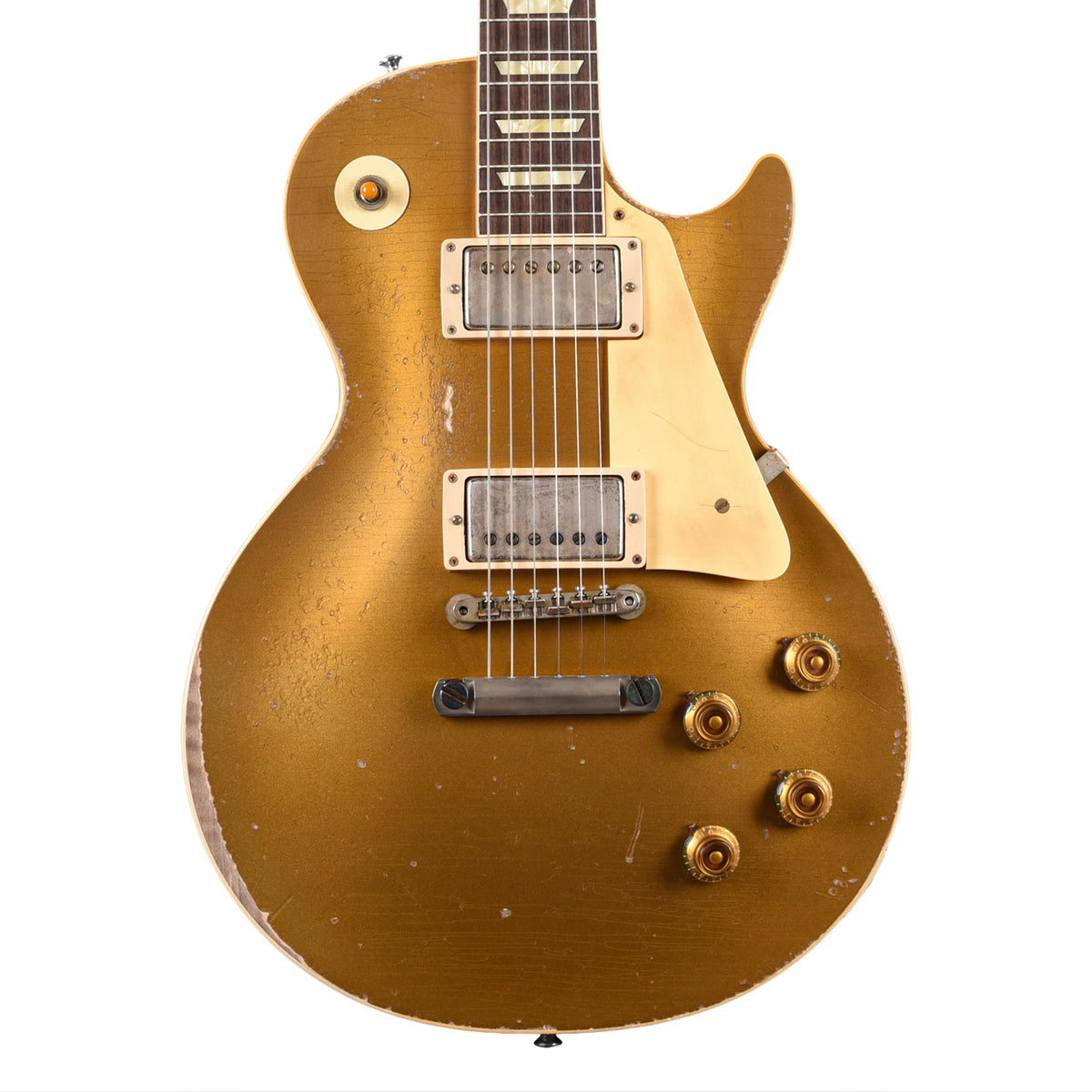 Gibson Custom Shop M2M 1957 Les Paul Standard Gold Top Dark Back Murphy Lab Ultra Heavy Aged Electric Guitars
