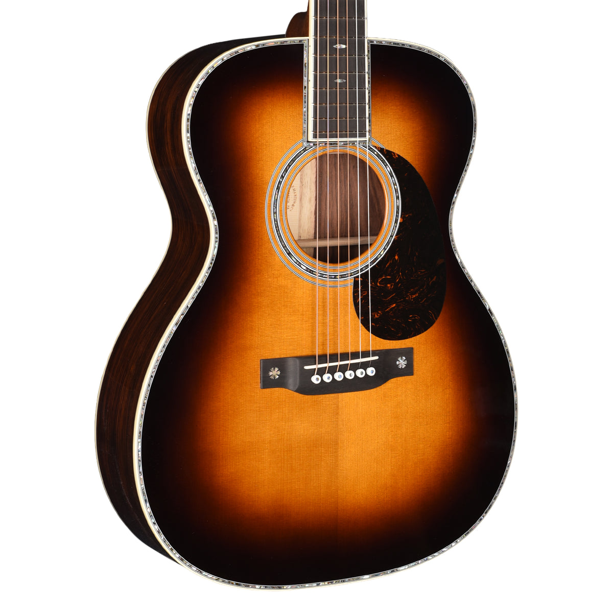 Martin Custom Shop OM-42 Style Auditorium Adirondack Spruce VTS/Guatemalan Rosewood 1935 Sunburst Acoustic Guitars