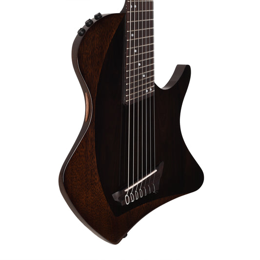 Cordoba Abasi Stage 7 7-String Solidbody Nylon String Acoustic-Electric Guitar Ziricote Acoustic Guitars