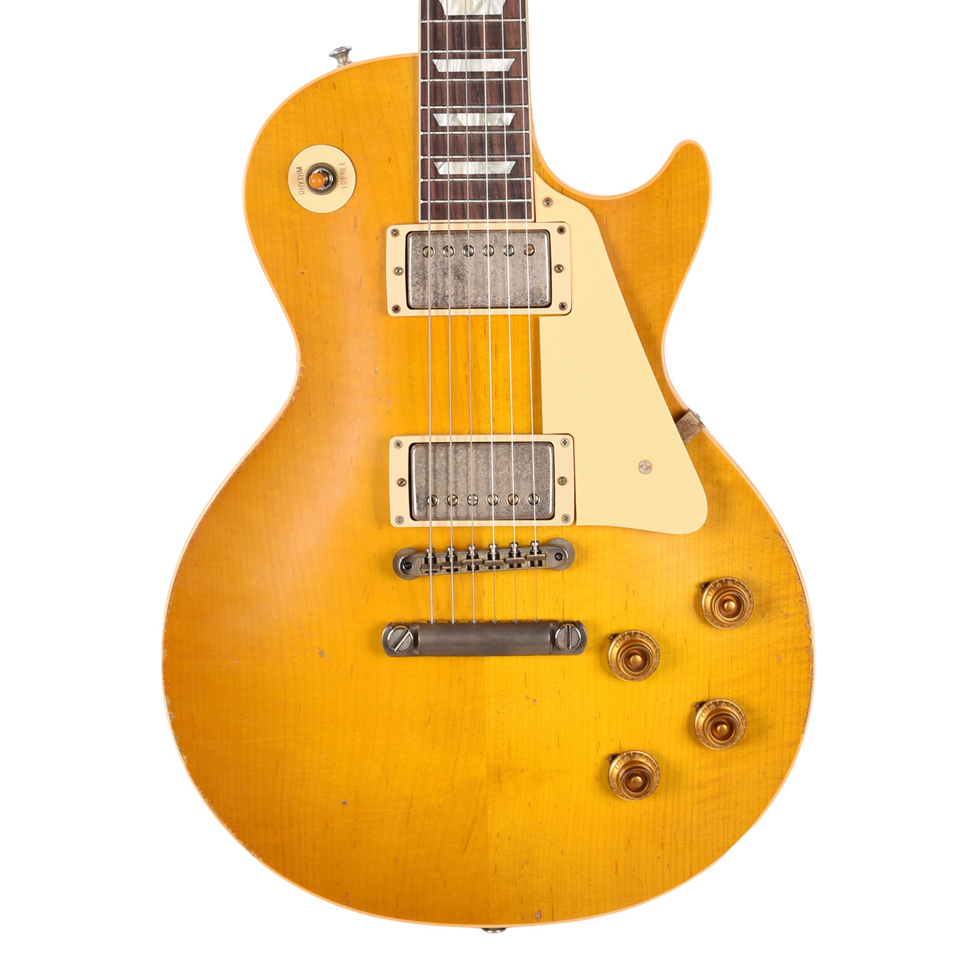 Gibson Custom Shop Murphy Lab 1958 Les Paul Standard Reissue Lemon Burst Light Aged Electric Guitars