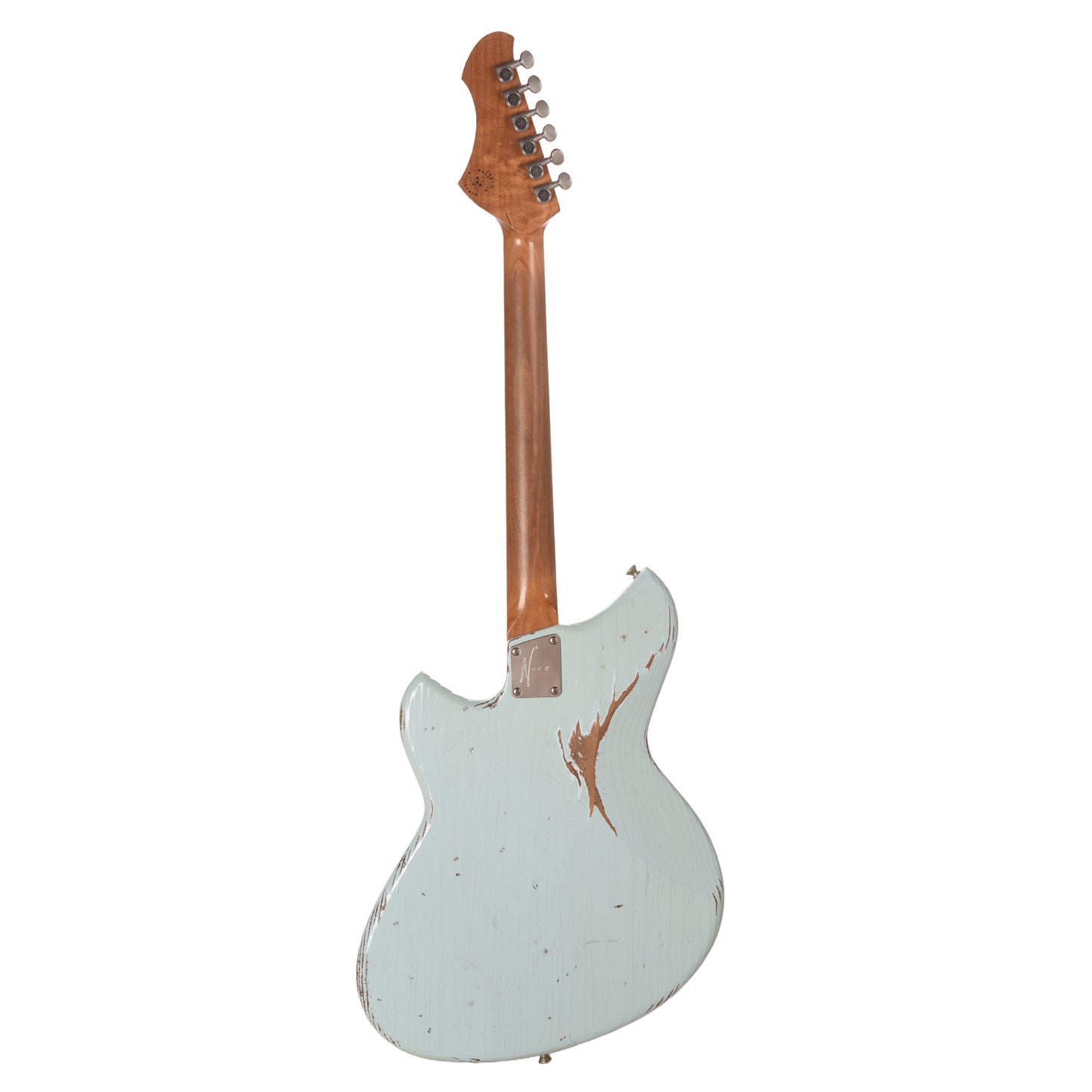 Novo Serus J Sonic Blue Medium Distress w/ Lollar 50's Wind P-90 Pickups