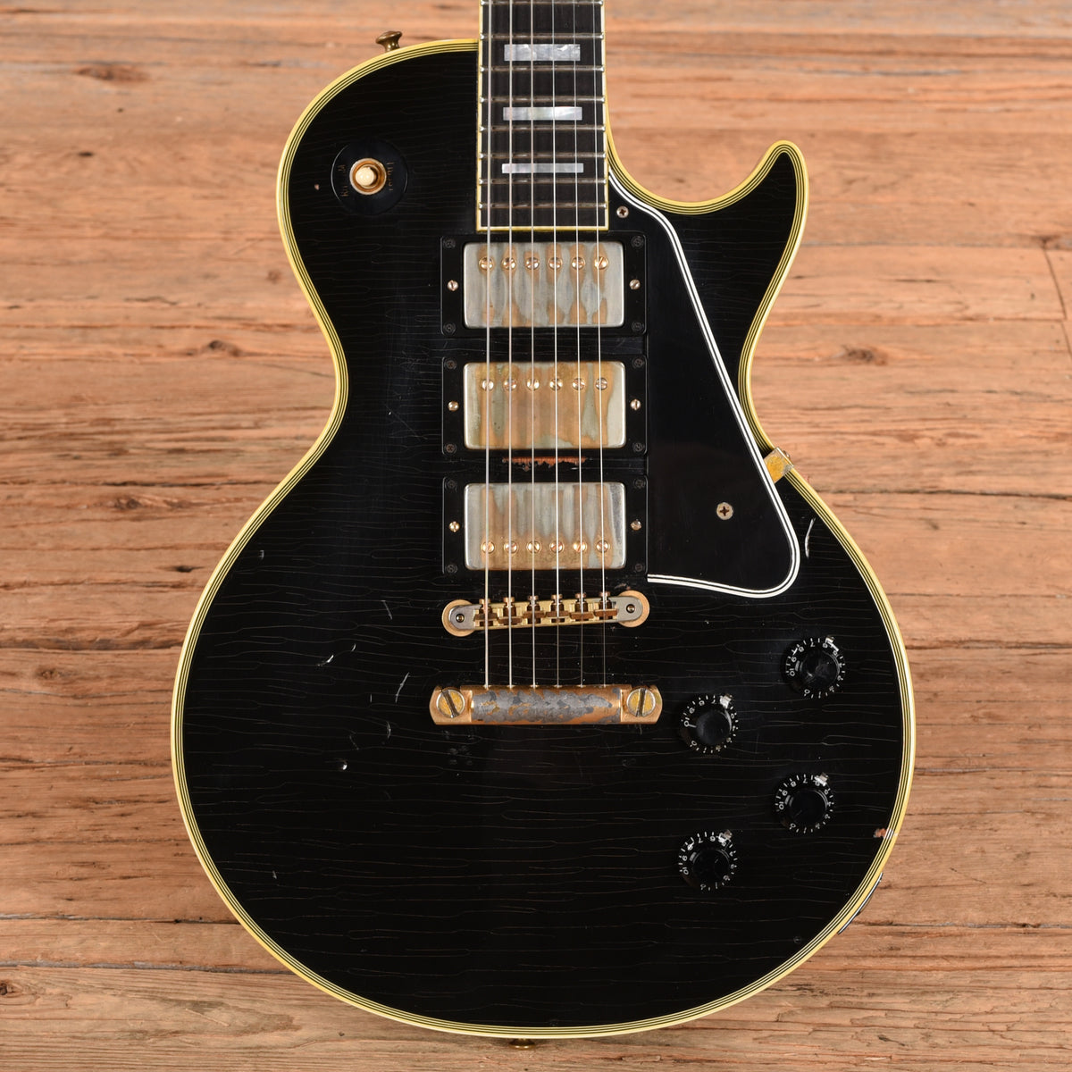 Gibson Custom Collector's Choice #22 Black Beauty Tommy Colletti 59 Les Paul Custom Reissue Black Electric Guitars