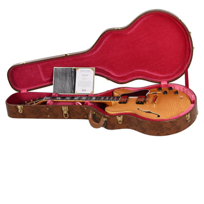 Gibson Custom Shop Limited Edition 1960 ES-355 Reissue Figured Light Aged Antique Blonde Electric Guitars