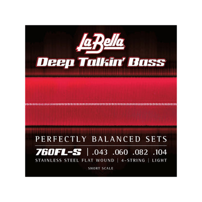 La Bella 760FL-S Deep Talkin' Bass Flats Light Short Scale 43-104