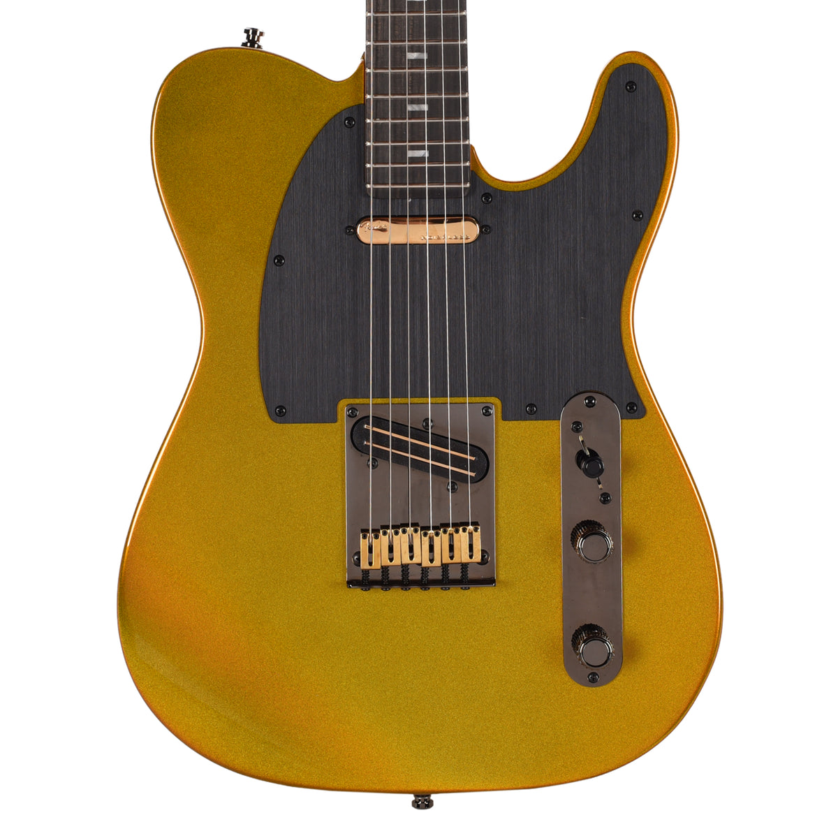 Fender 75th Anniversary American Ultra II Telecaster Ebony Fingerboard Liquid Gold Electric Guitars