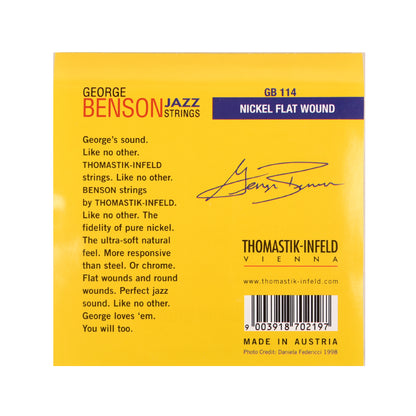 Thomastik GB114 George Benson Custom Heavy Flatwound Jazz Guitar Strings