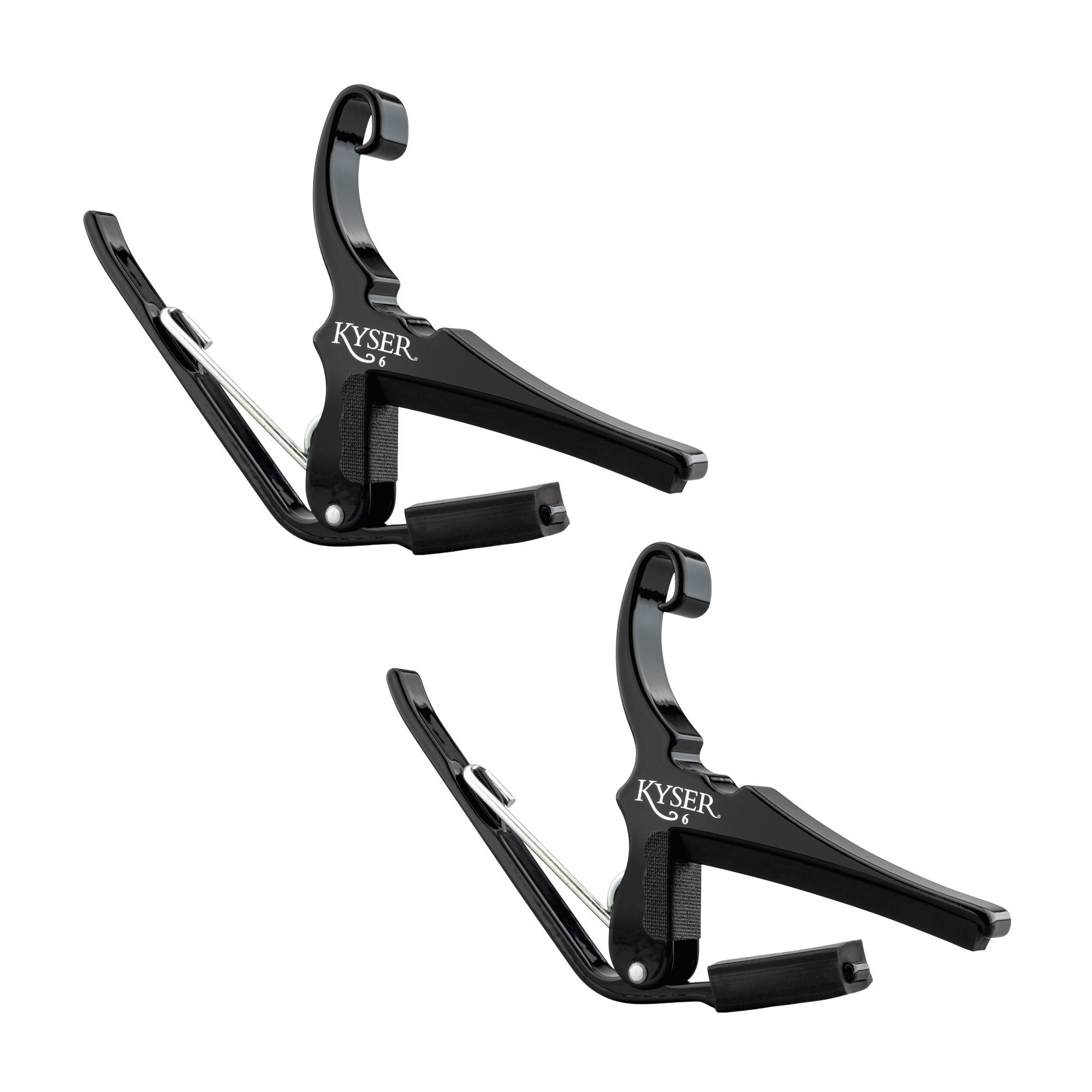 Kyser 6 String Capo Black 2 Pack Bundle