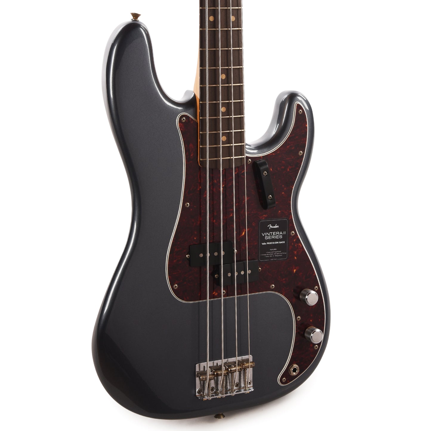 Fender Limited Edition Vintera II Road Worn '60s Precision Bass Charcoal Frost Metallic