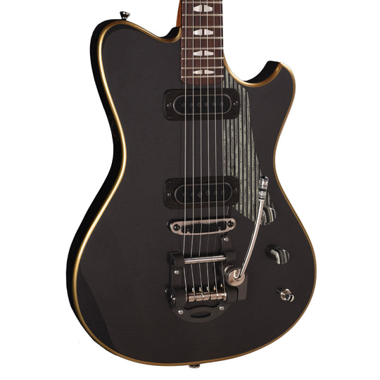 Powers Electric A-Type Custom Two Tone Light/Dark Graphite Metallic w/PF42 Pickups Electric Guitars