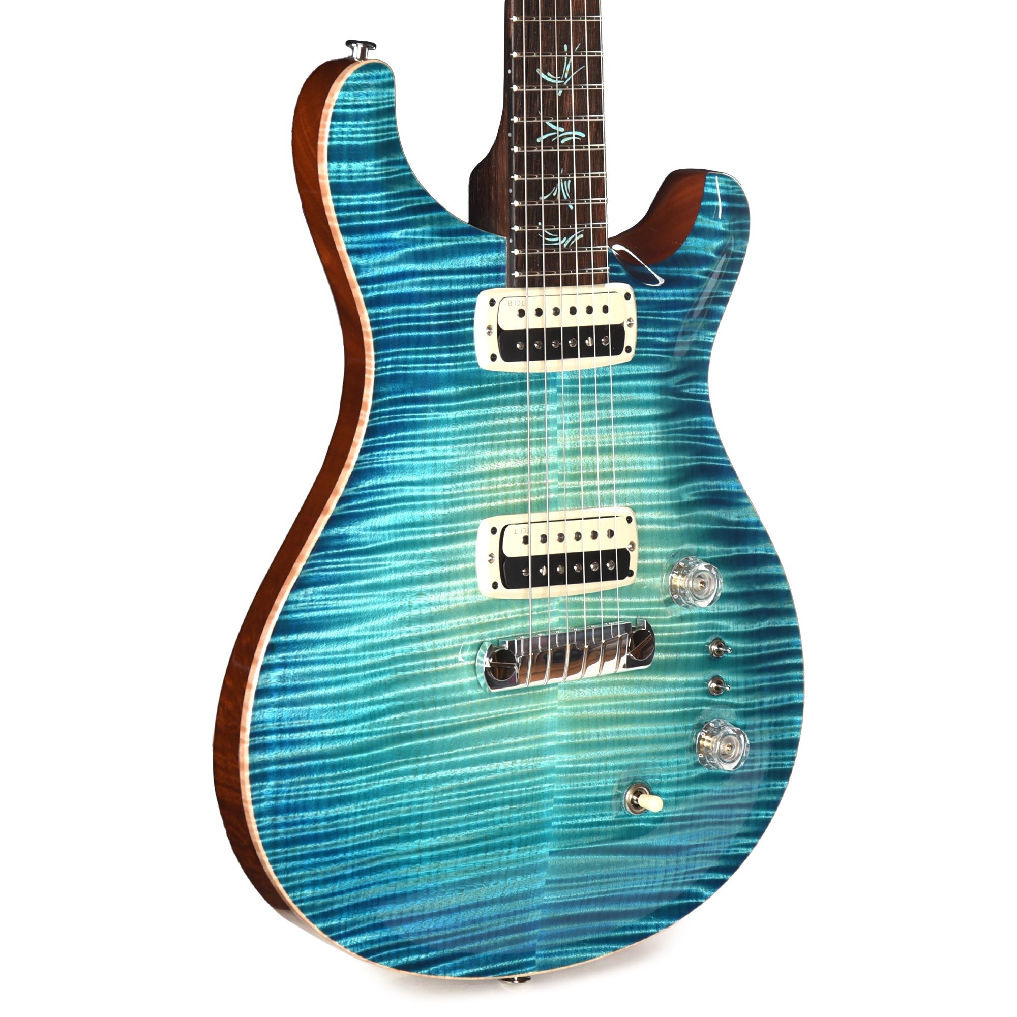 PRS Private Stock #11766 Paul's Guitar Curly Maple/Figured South American Mahogany Turquoise Glow w/Brazilian Rosewood Neck & Semi-Hollow Body/No F-Hole