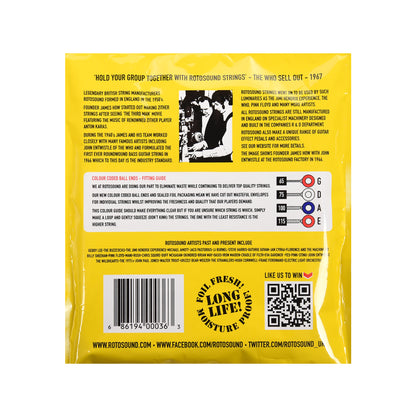 Rotosound RS88LD Trubass Bass Strings Long Scale Black Nylon 65-115