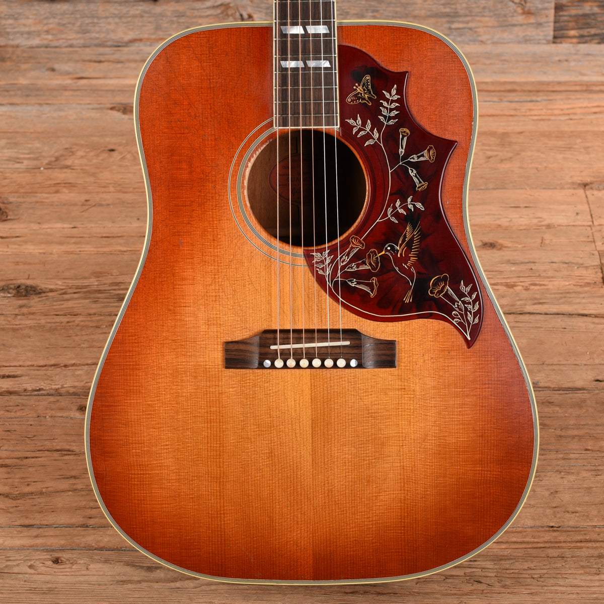 Gibson Custom Murphy Lab '60 Hummingbird Reissue Light Aged Aged Cherry Sunburst 2024 Acoustic Guitars