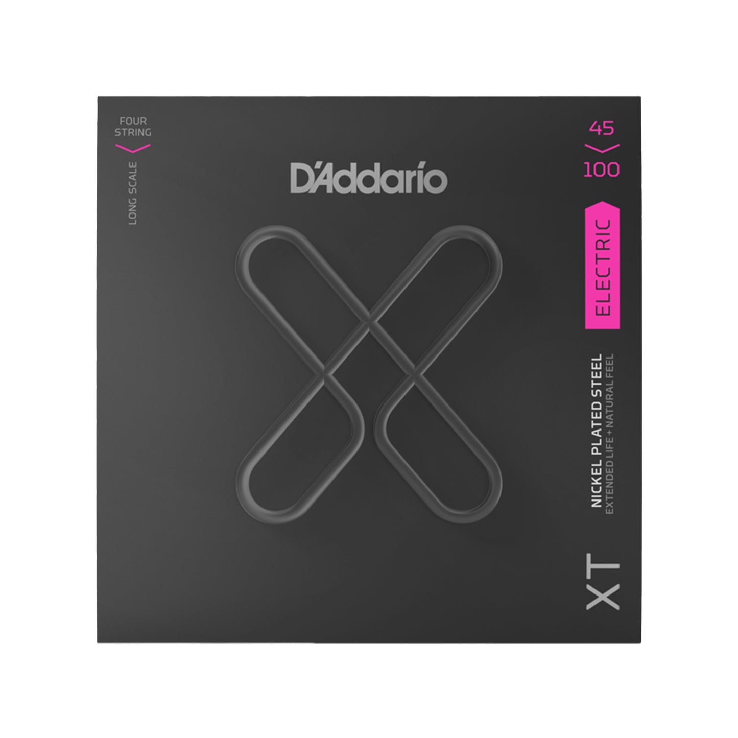 D'Addario XT Nickel Plated Steel Bass Guitar Strings Regular Light Long Scale 45-100