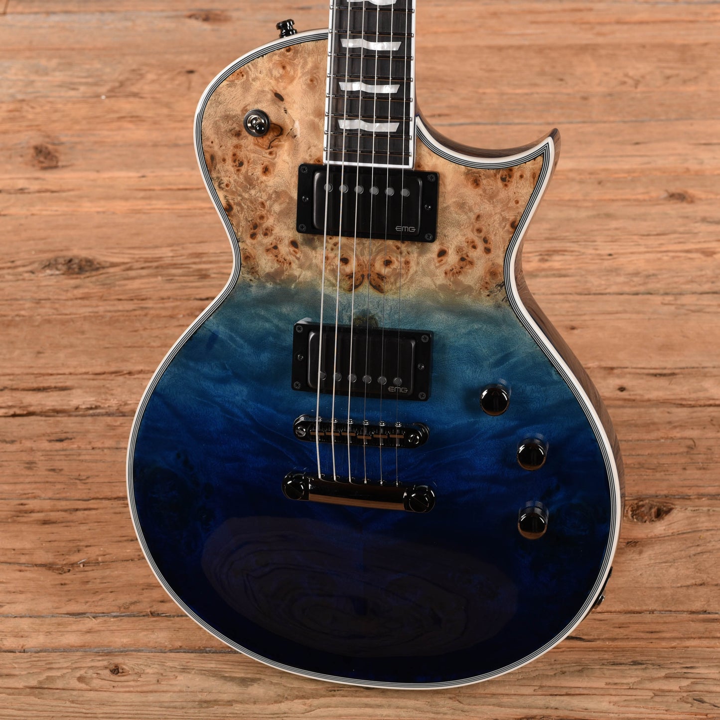 ESP E-II Eclipse Blue Natural Fade 2019