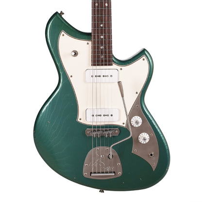 Novo Serus J Sherwood Green Light Distress w/ Fralin Hum Cancelling Alnico P-90 Pickups Electric Guitars