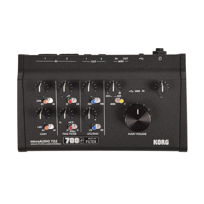 Korg microAUDIO 722 2x2 USB-C Audio Interface w/Analog Filter