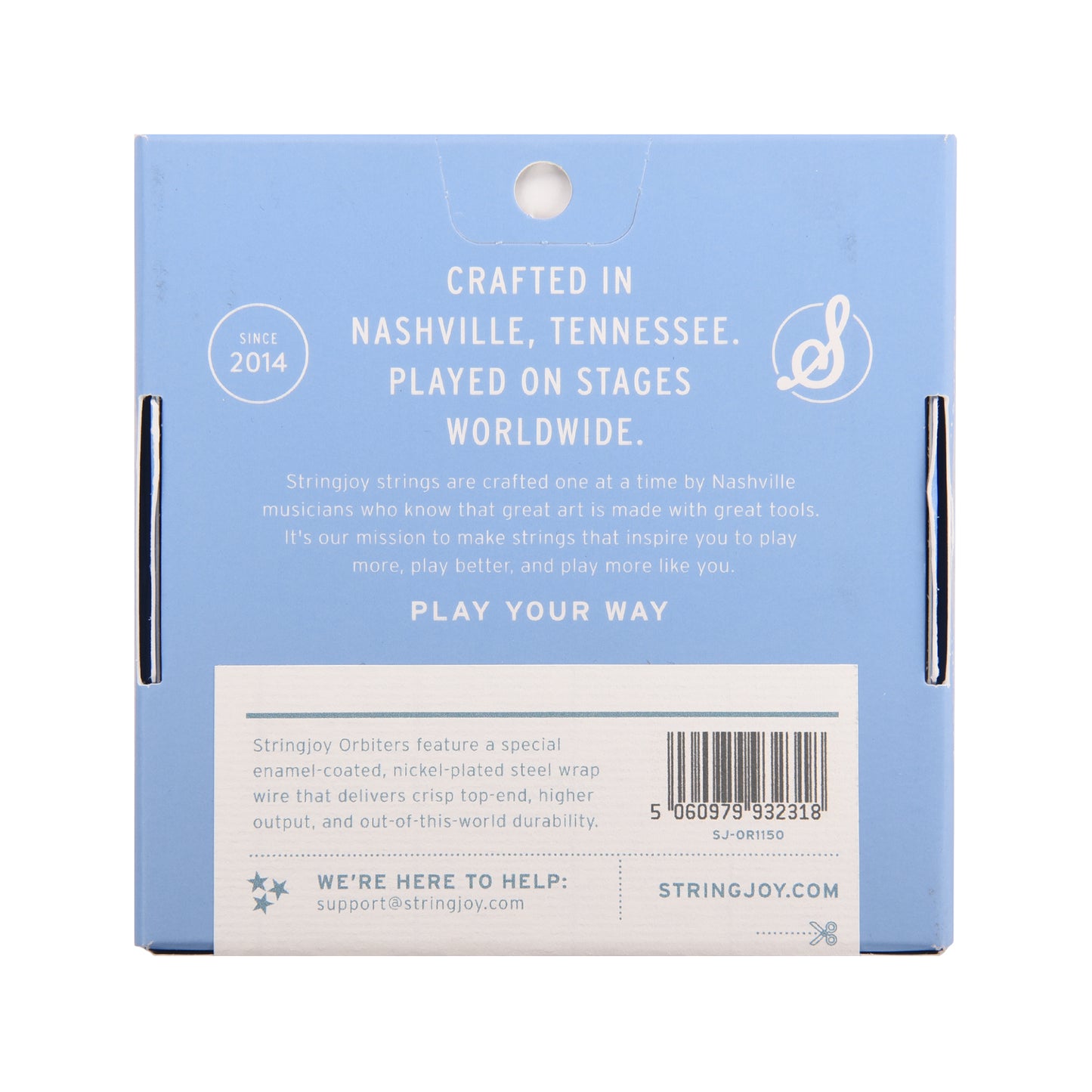 Stringjoy Orbiters Balanced Medium Gauge 11-50 Coated Nickel Wound Electric Guitar Strings