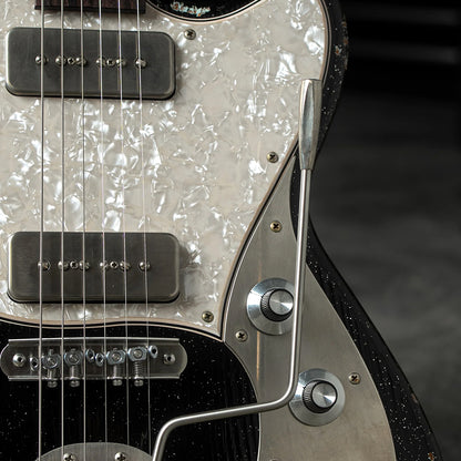 Novo Dealer Limited Serus J Starry Night Over Lake Sonic Blue Medium Distress w/ Lollar P-90 Pickups Electric Guitars