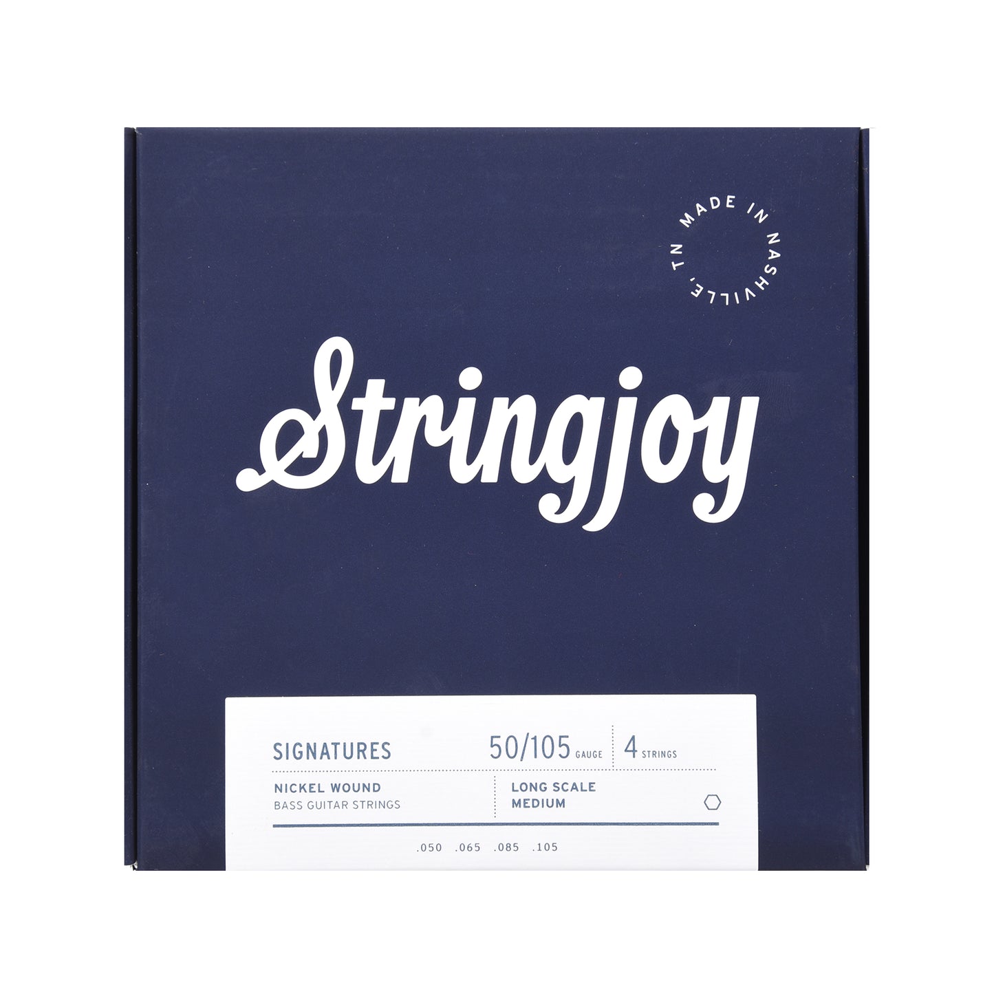 Stringjoy 4-String Electric Bass Medium Gauge Long Scale 50-105