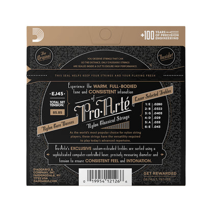 D'Addario EJ45 Pro-Arte Classical Guitar Strings Normal Tension