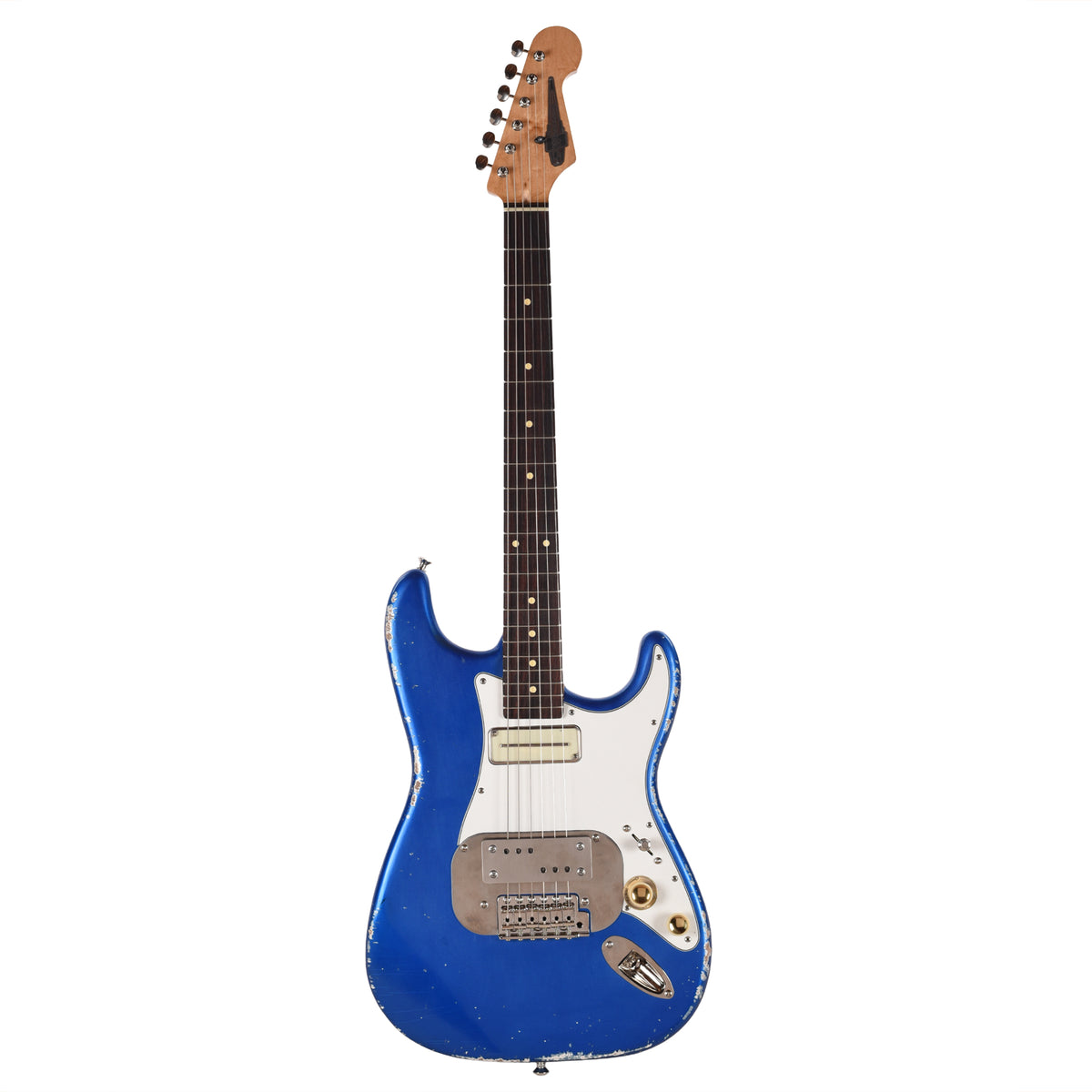 Waterslide S-Style Coodercaster Cloud Metallic Blue Nitro w/ Mojo Lap Steel & Lollar Charlie Christian Pickups Electric Guitars