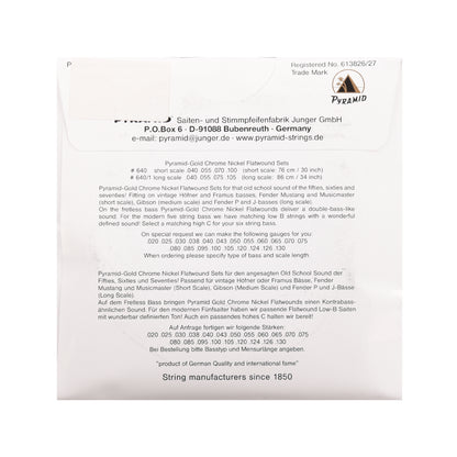 Pyramid Gold 640B Bass Flatwound Long Scale 4-String 50-110