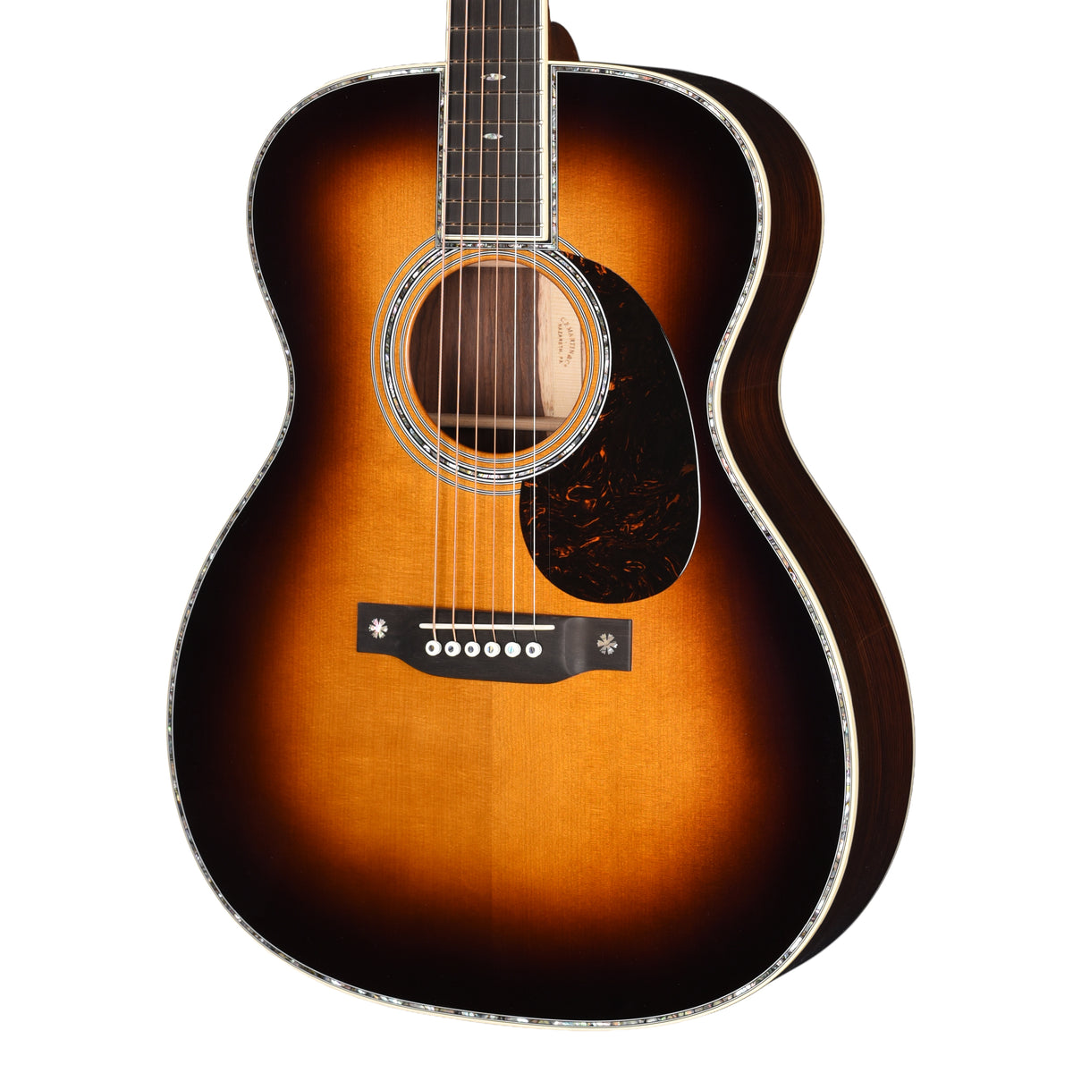Martin Custom Shop OM-42 Style Auditorium Adirondack Spruce VTS/Guatemalan Rosewood 1935 Sunburst Acoustic Guitars