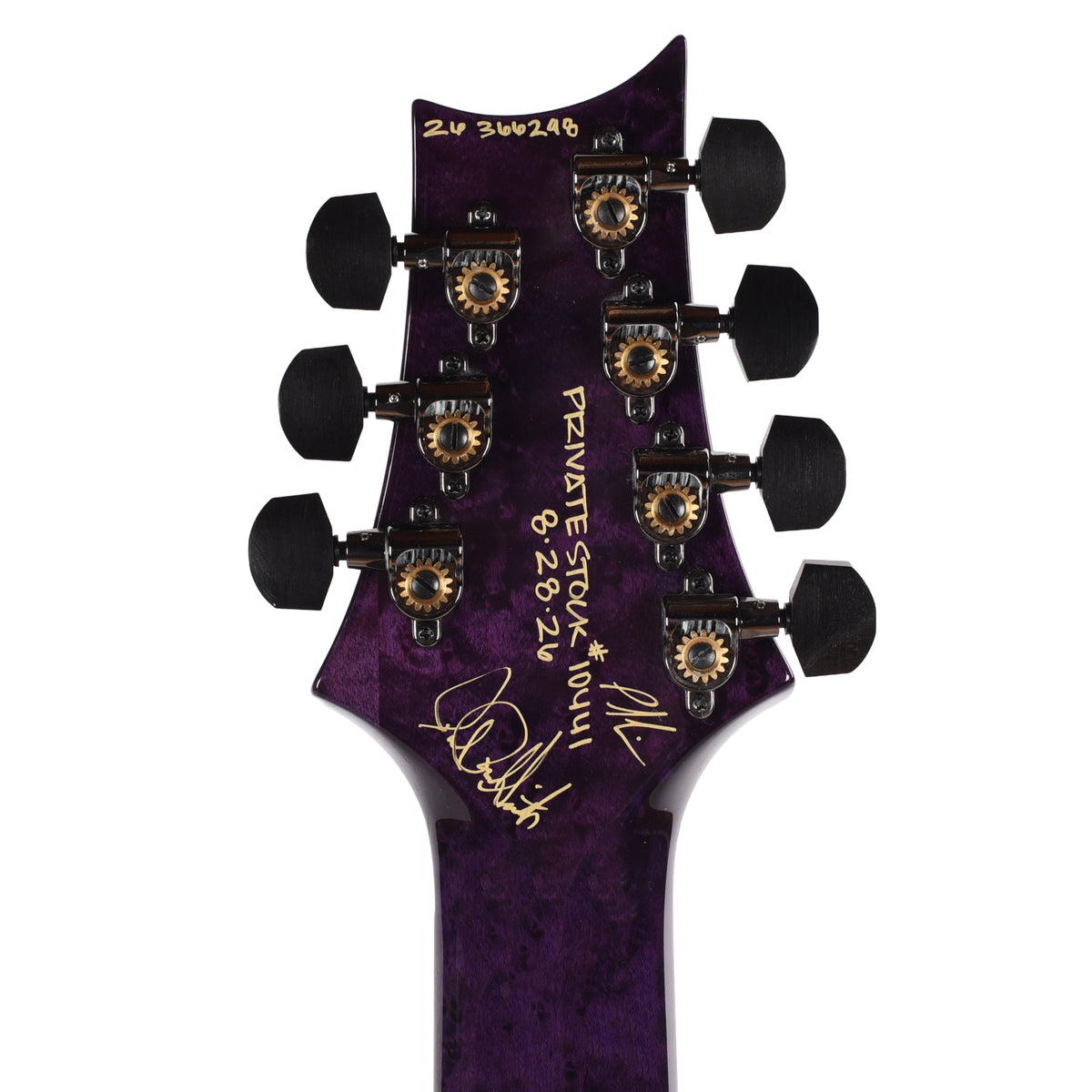 PRS Private Stock #10441 Custom 24 7-String Purple Nightshade Glow Spalted Maple w/Black Limba Body, Stained Birdseye Maple Neck, & Cocobolo Fingerboard Electric Guitars